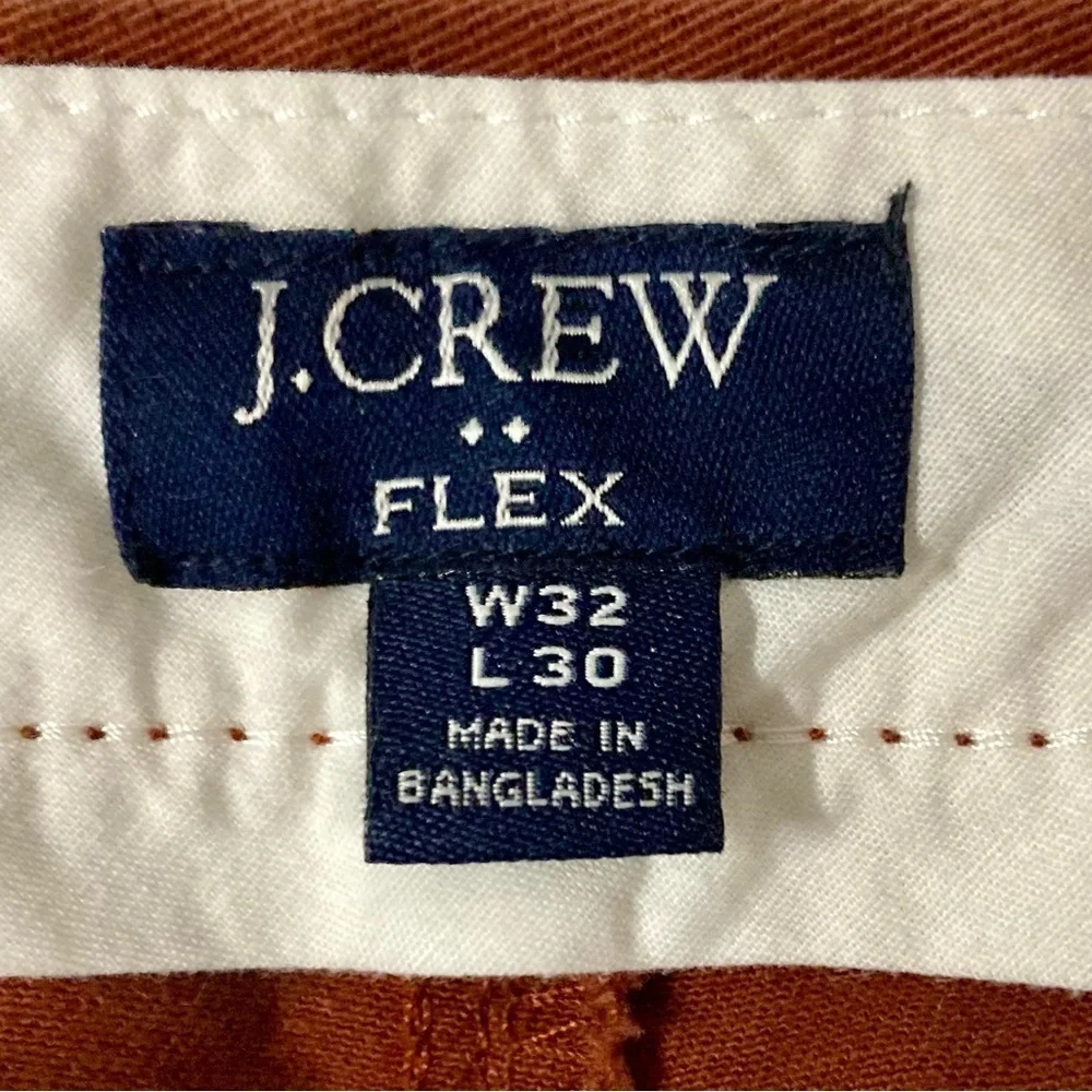 J. Crew‎ Flex Men’s Size 32/30 Rust Colored Slim Cit Chino Pants